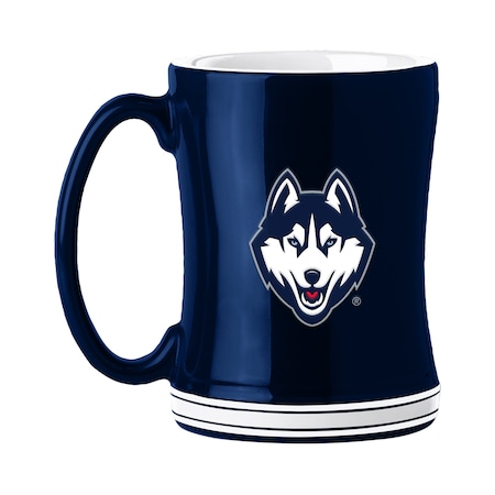 Logo Brands UConn 14oz Relief Mug 226-C14RM
